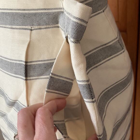 J. Crew Linen/Silk Blend Stripe Mini Skirt, Size 10 - Picture 4 of 8